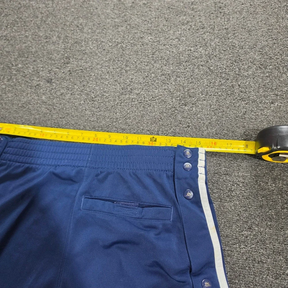 Vintage Adidas Break Away Track Pants Mens Small Blue Snap Button Tear Away - Picture 7 of 10